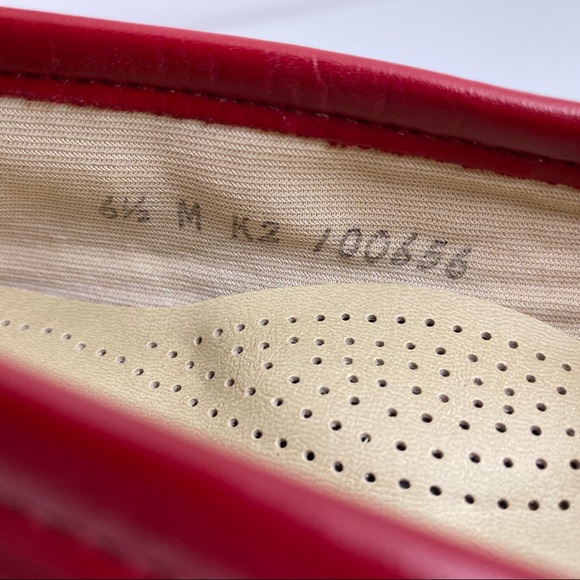 SAS Red Leather Loafer size 6.5 - Picture 12 of 12